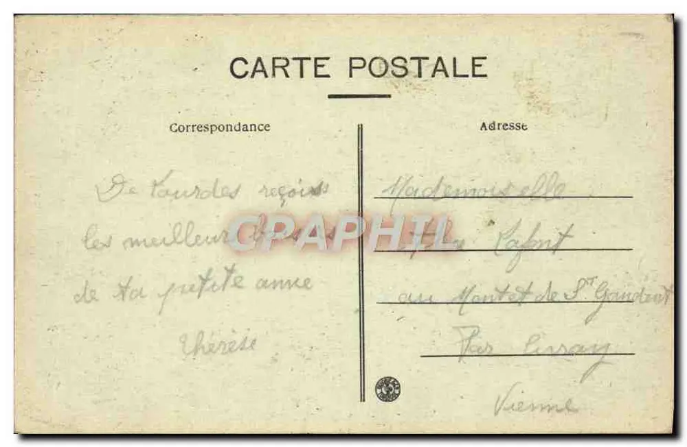 Lourdes — Vista geral — Edição F. V. - Verso