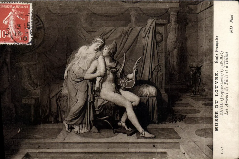 Die Liebe Paris und Helens — Louvre-Museum — Französische Schule — ND Foto. 1028 - Vorderseite