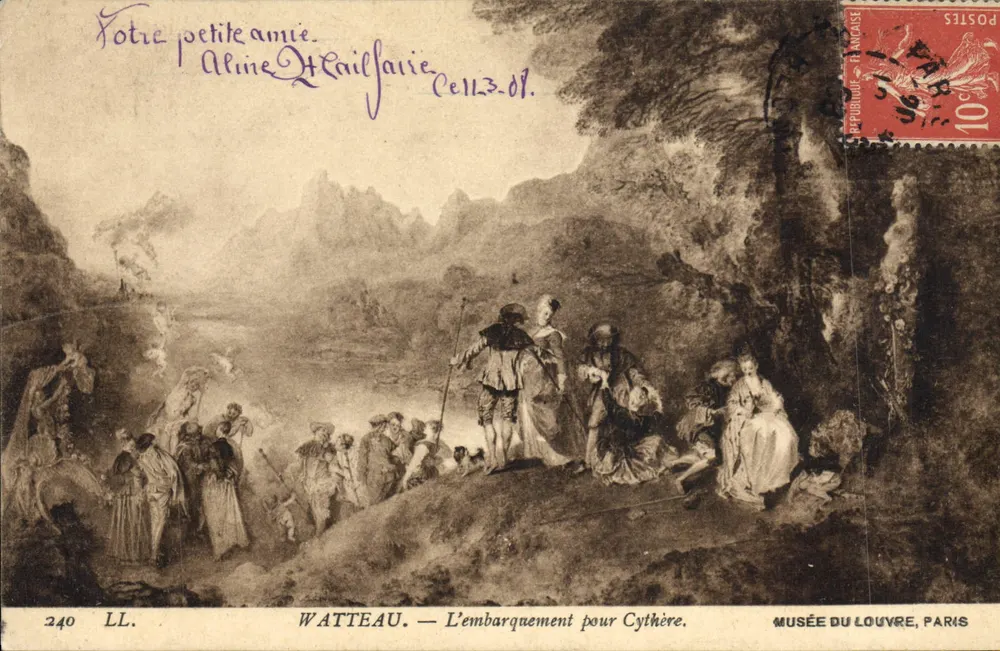 Watteau — Die Abfahrt nach Kythera — Musée du Louvre, Paris - Vorderseite
