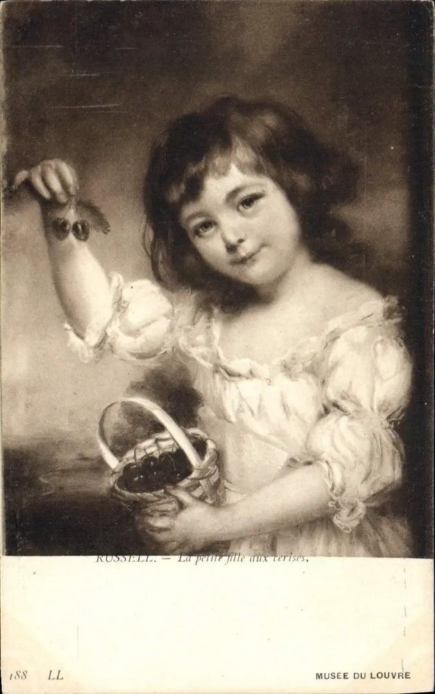Russell — Das Mädchen mit Kirschen — Louvre-Museum - Vorderseite