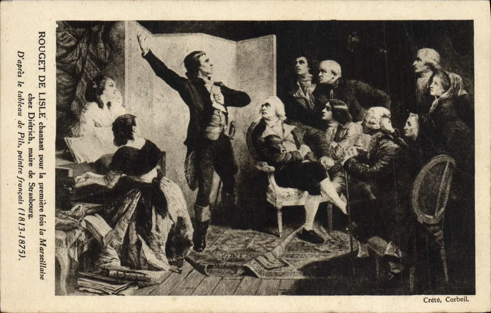 Chant de la Marseillaise — Nach dem Gemälde von Pilla — Créte, Corbeil - Vorderseite
