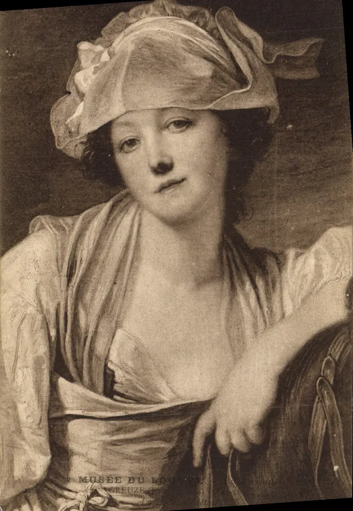 Retrato de mulher — Museu do Louvre — editor desconhecido, número de série não visível - Frente