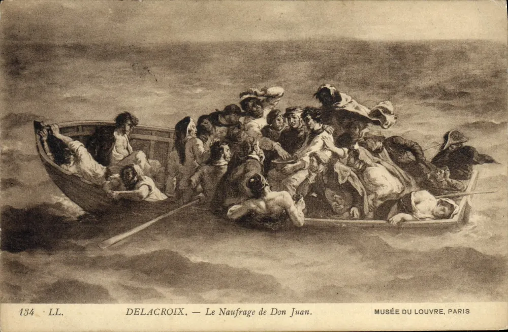 Der Schiffbruch von Don Juan — Delacroix — Musée du Louvre, Paris - Vorderseite