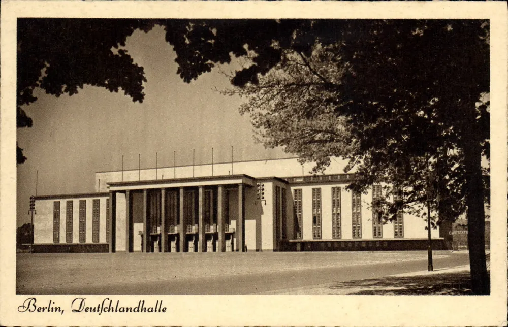 Berlin, Deutschlandhalle — widok z zewnątrz — numer seryjny 1001 - Awers