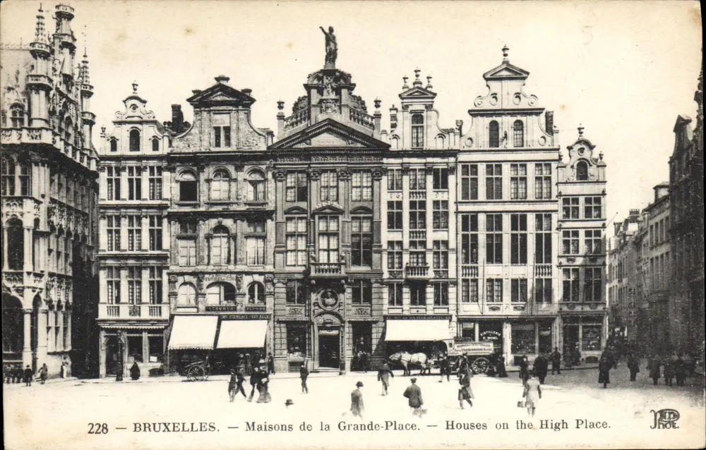 Bruxelas — Casas da Grande-Place — J. P. J. Neutrin Frères - Frente