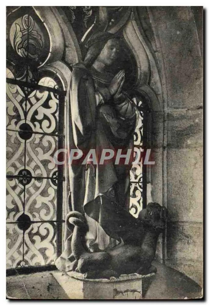 Estátua de Santa Marta — igreja de Meilly e Rouvres — final do século XV - Frente