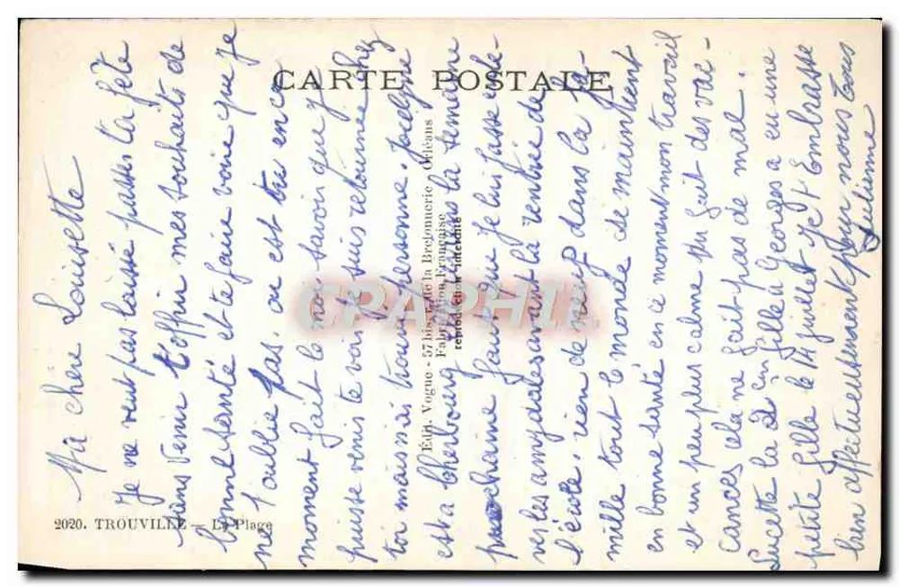 ट्रूविल्ले के समुद्र तट — संपादक वूग — संख्या 57 - पीछे