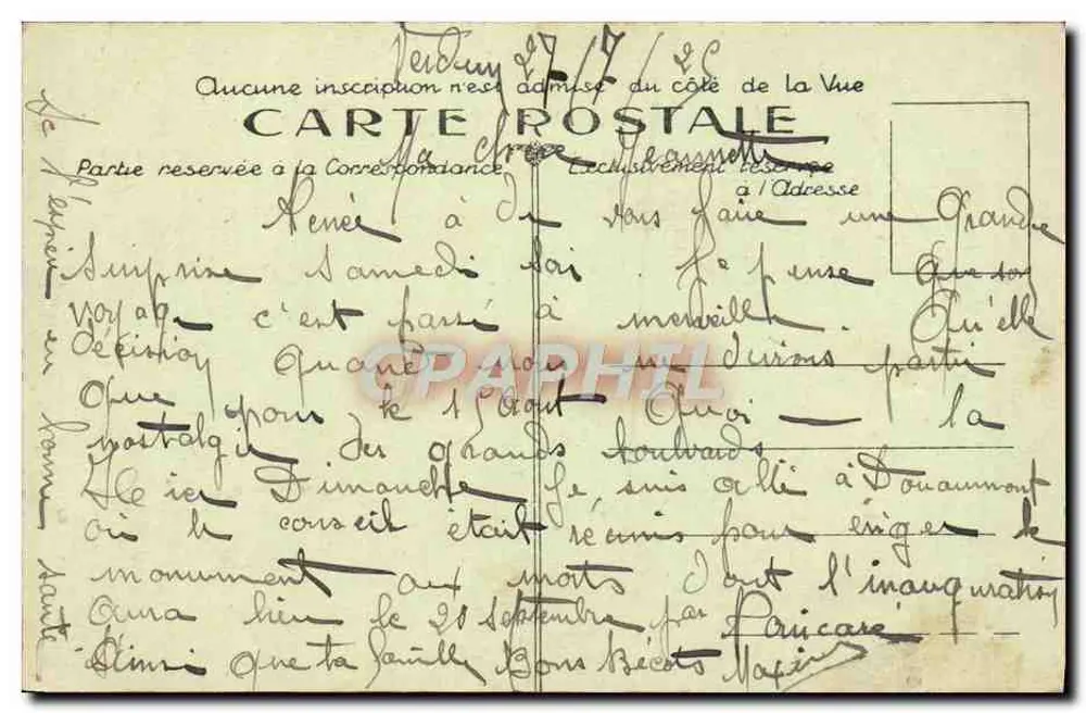 Verdun — A Porta Chaussée — Editor L. Léon, n° 140 - Verso