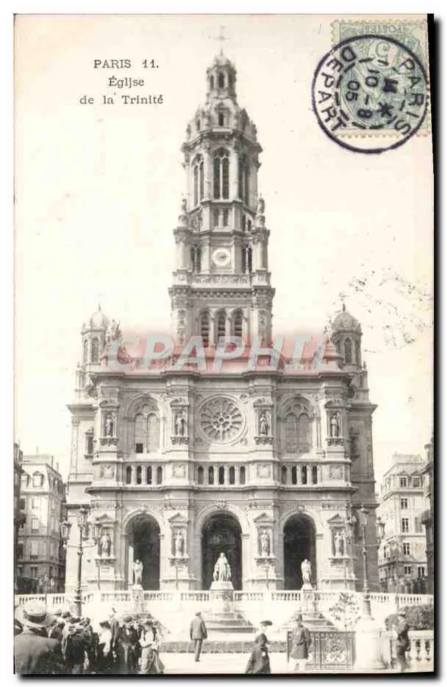 Parijs 11. Kerk van de Trinitair — onbekende uitgever, serie-nummer niet zichtbaar - Voorkant