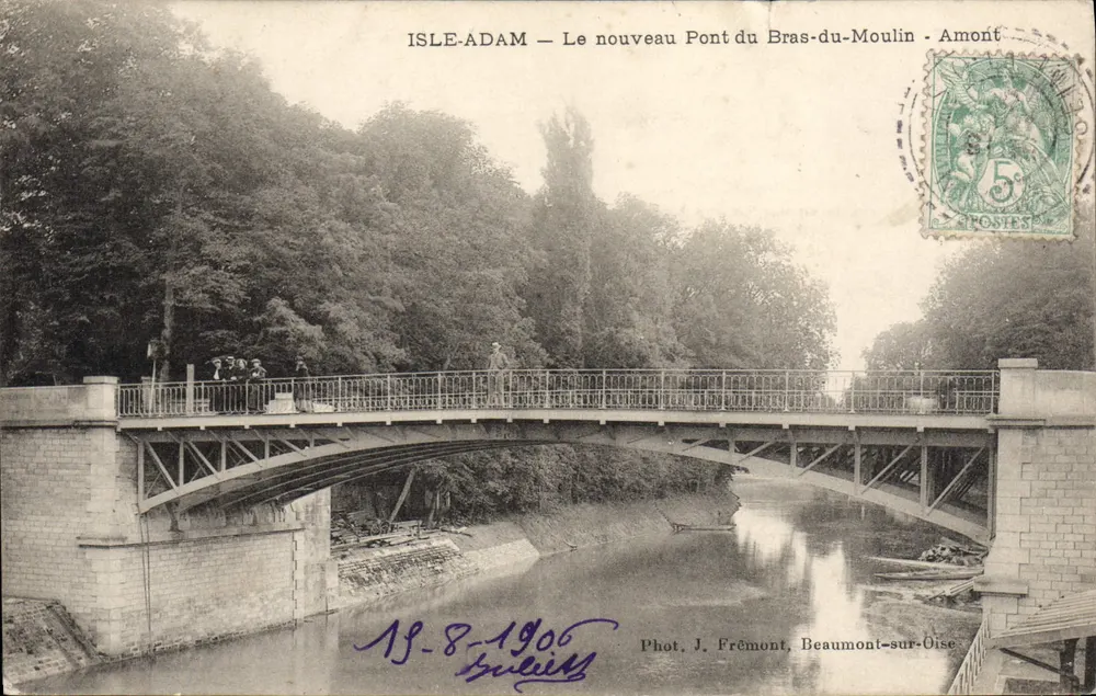 ISLE-ADAM — Der neue Pont du Bras-du-Moulin — Aufwärts — Fot. J. Frémont, Beaumont-sur-Oise - Vorderseite