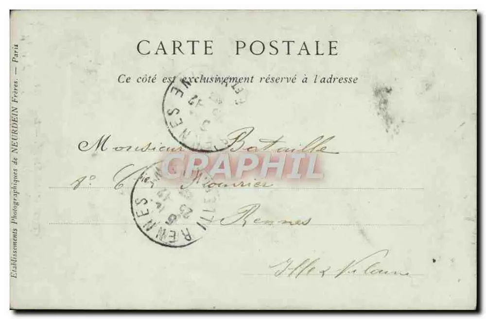Castelo de Vitré — O Châtelet — Coleções ND Phot - Verso