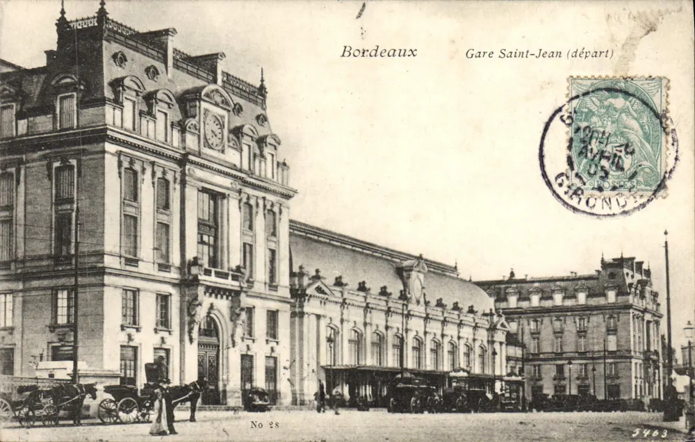 Bordeaux — Estação Saint-Jean (saída) — No 28 - Frente