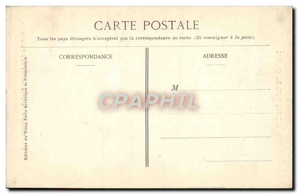 Museum für Dekorative Künste — französische Tapete (Mitte des 15. Jahrhunderts) — Editions du Vieux Paris Artistique et Pictoréque n°156 - Rückseite