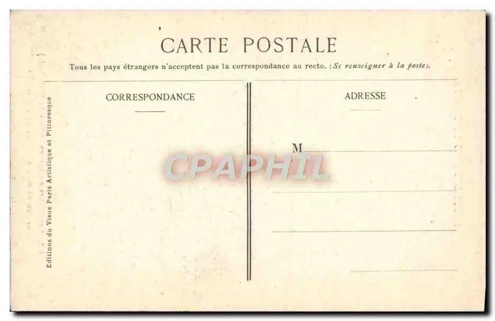 Museo degli Arti Decorativi — Candeliere in bronzo (metà del XIX secolo) — Éditions du Vieux Paris Pictoresque - Verso