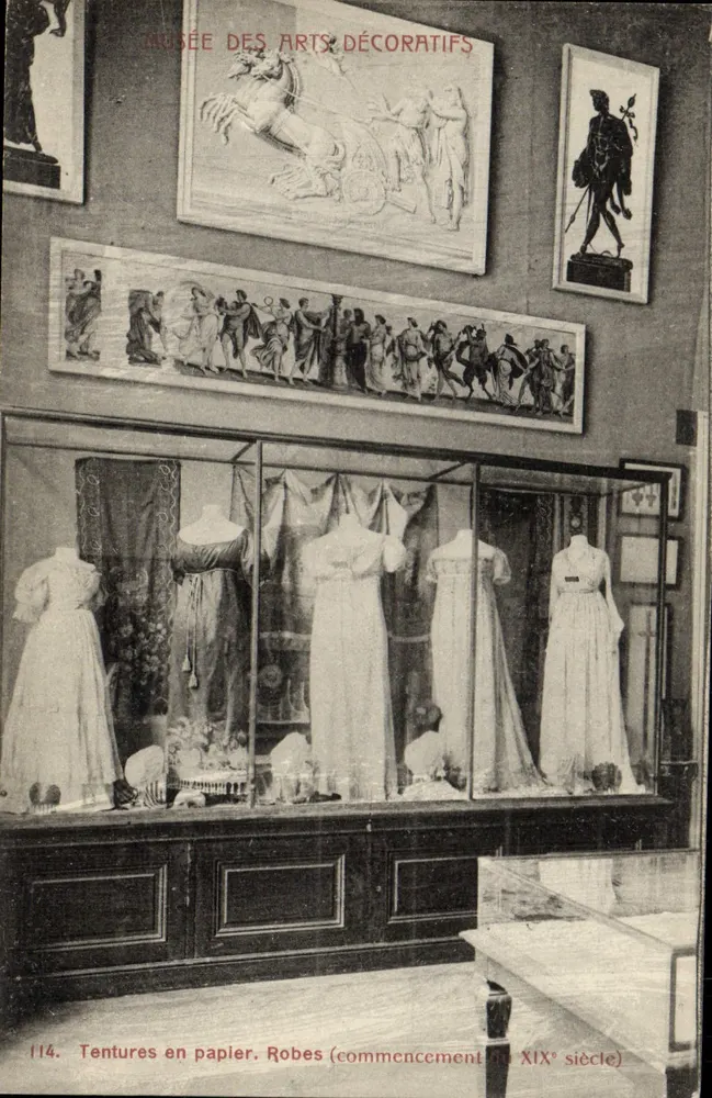 Musée des Arts Décoratifs — Papierhängen. Kleider (Anfang des 19. Jahrhunderts) — Éditions du Vieux Paris Artistique et Pittoresque Nr. 114 - Vorderseite