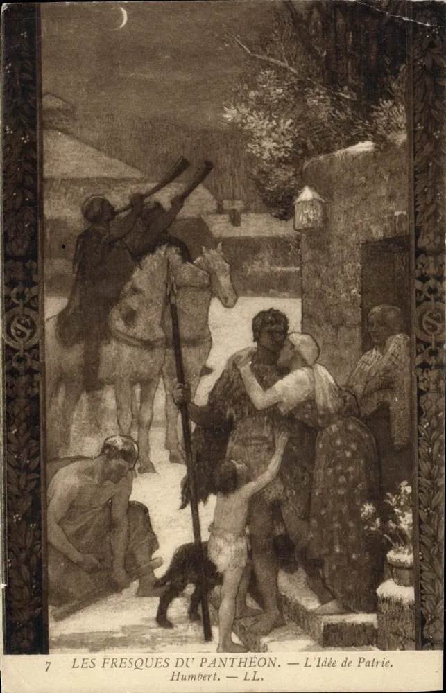 Die Fresken des Panthéons — Die Idee der Vaterlandsliebe — Humbert — LL. - Vorderseite