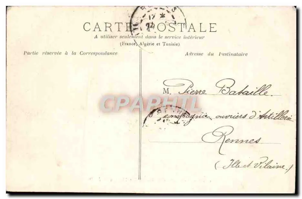 Caen — Die Gewächshäuser des Jardin des Plantes — L. D. - Rückseite