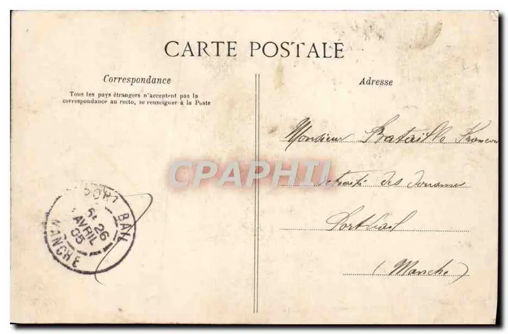 Saint-Malo — Das Grab von Châteaubriand an einem Sturmtag G.F. - Rückseite