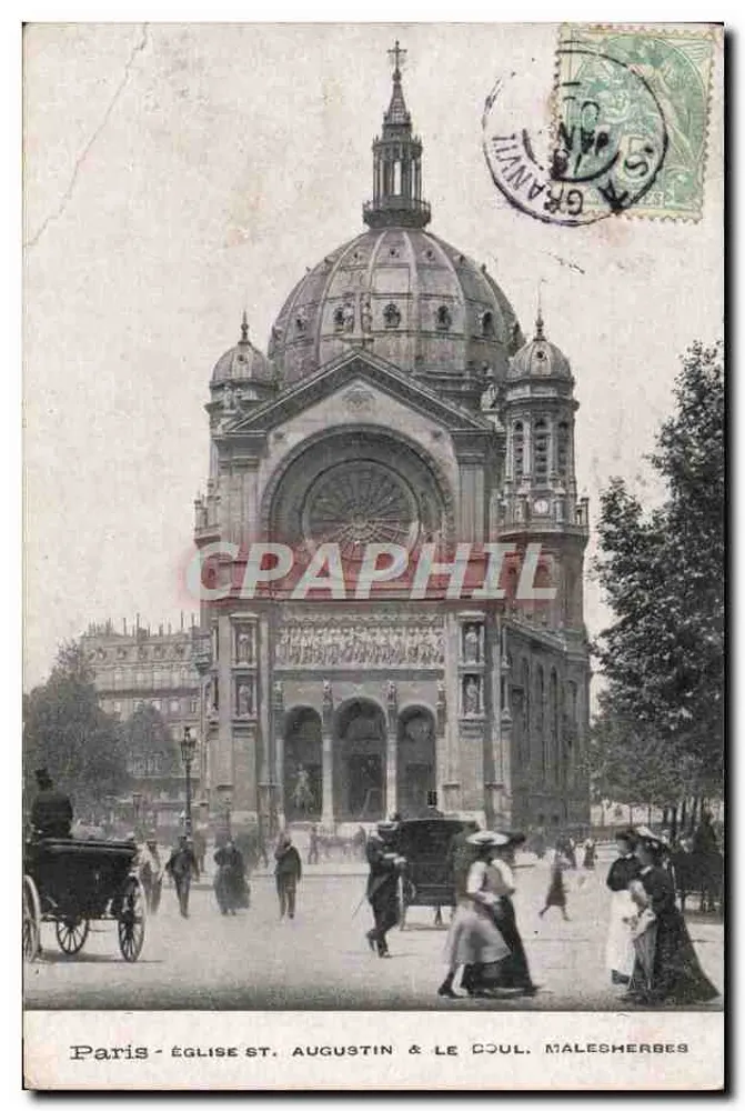 Paris - Kirche Saint Augustin & Le Coul, Malesherbes - Vorderseite
