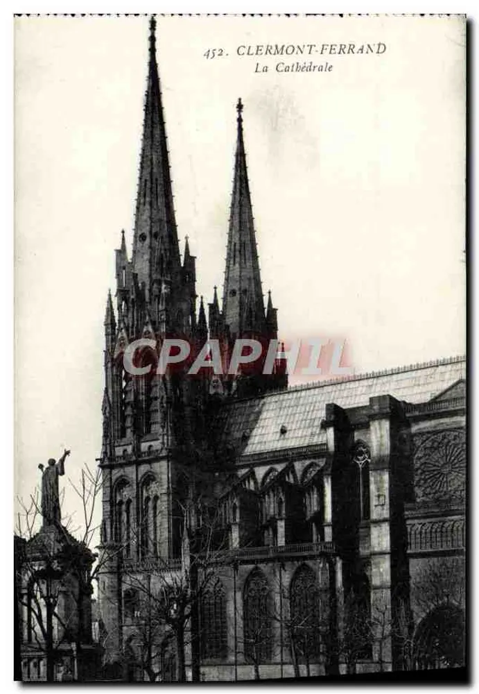 Clermont-Ferrand — A Catedral — Edit. G. d'O. - Frente