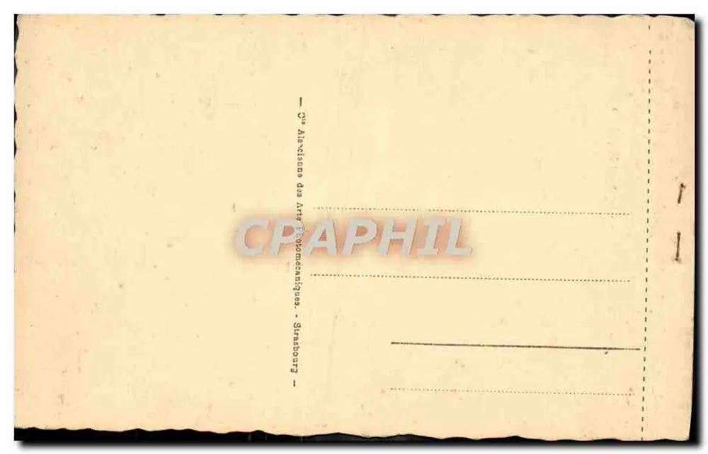 St-Sauveur - O Ponte Napoléon — editor Cie Alsacienne des Arts Photomécaniques, Strasbourg - Verso