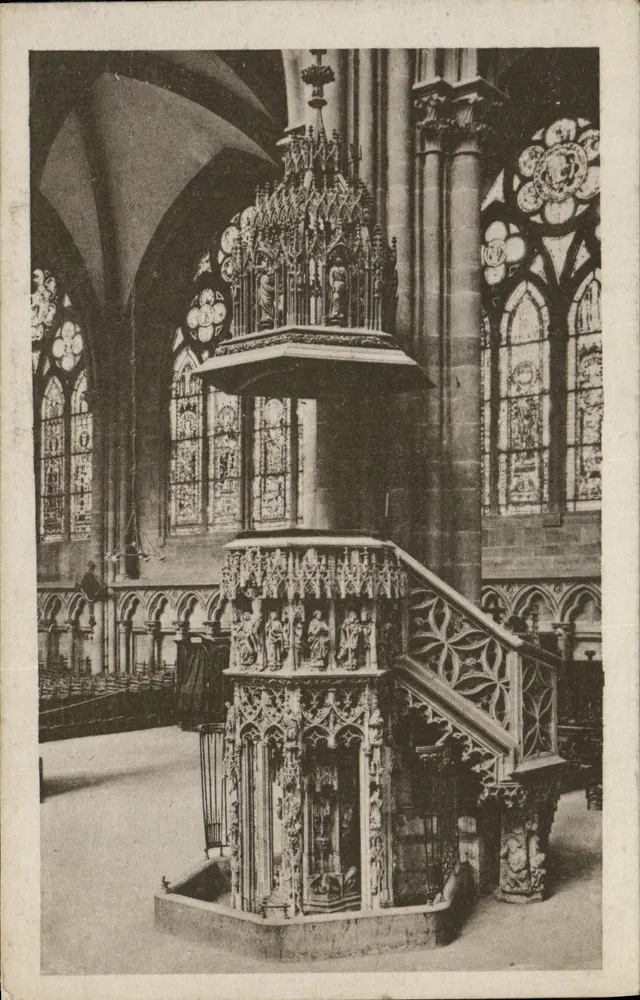 Catedral de Estrasburgo — A cadeira — edição de Arte alemã - Frente