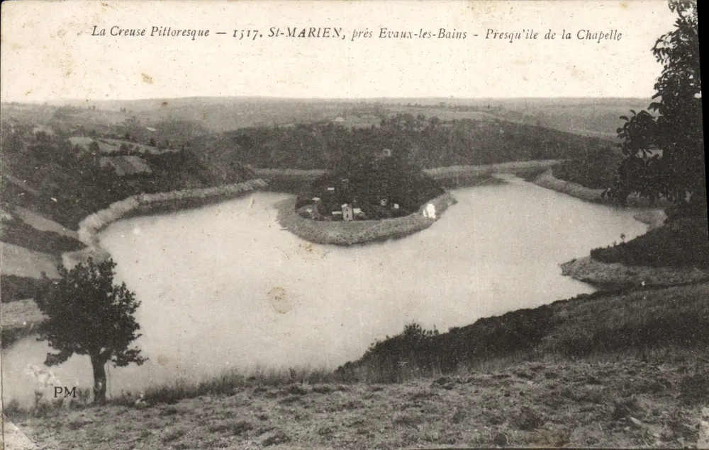 Die malerische Creuse — St-Marien bei Evaux-les-Bains — Presqu'île de la Chapelle - Vorderseite