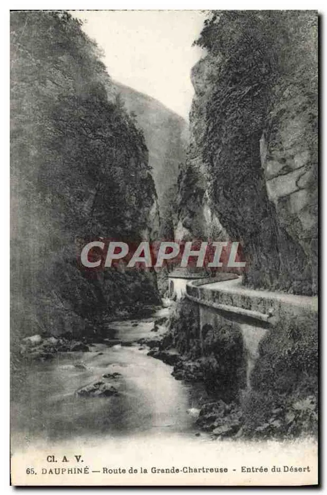 Dauphiné — Route de la Grande-Chartreuse — Eingang in den Wüsten - Vorderseite