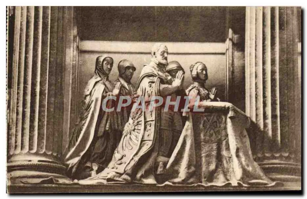 Bestattung Karls V. — Gruppe von Leóni — Kloster El Escorial, Madrid - Vorderseite