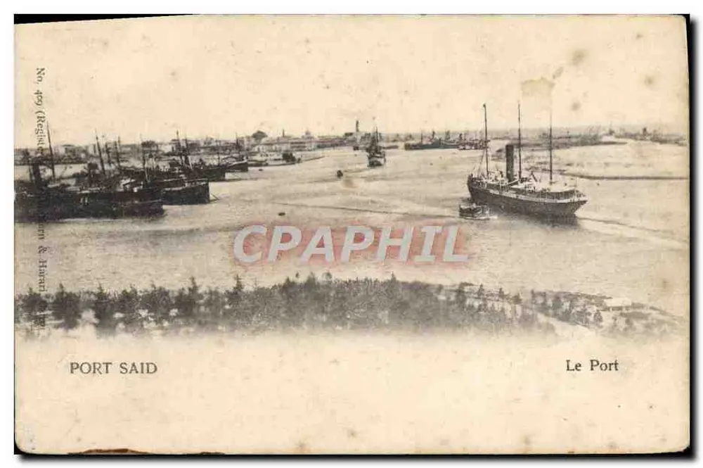 Port Said — O Porto — editor Henry & Huran, n° 499 (Registre) - Frente