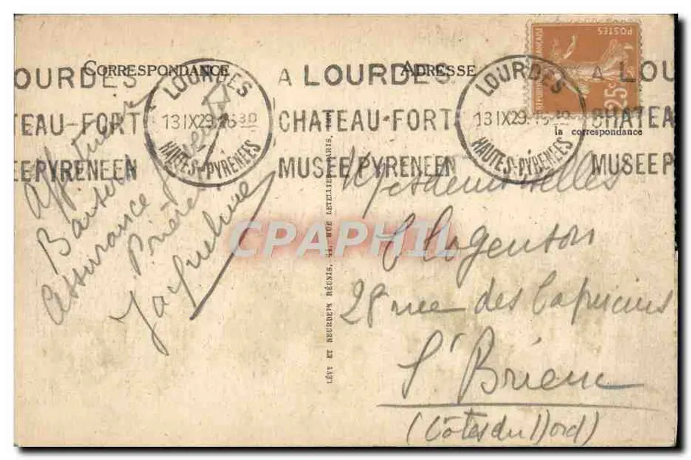 Lourdes — A Basílica — LL. — n°41 - Verso