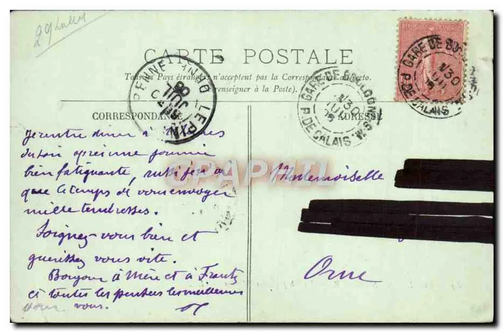 Boulogne-sur-Mer — Die Kapelle der Seefahrer — LL. — Nr. 89 - Rückseite