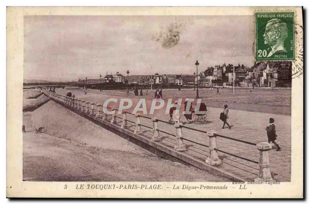 Le Touquet-Paris-Plage — Die Digue-Prômenade — Édition Debune-Rayand - Vorderseite