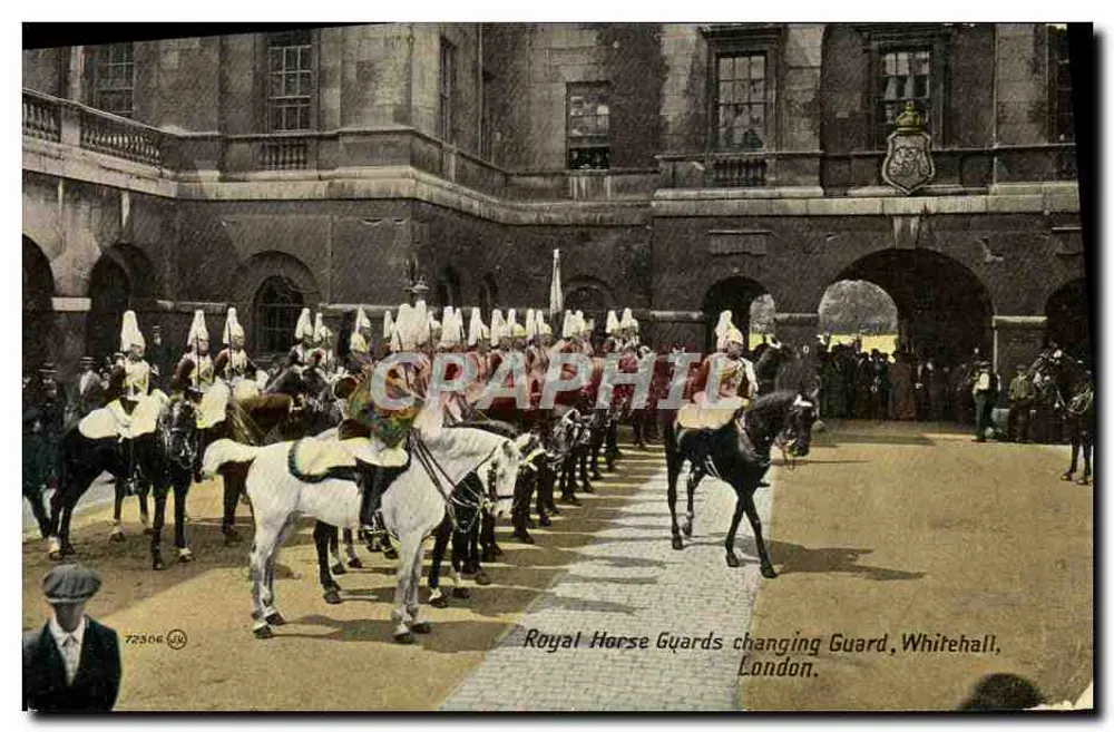 Royal Horse Guards changing Guard, Whitehall — London — n° 72306 - Vorderseite