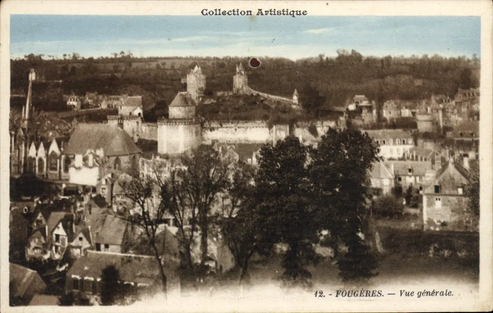 Fougères — Vista geral — Coleção Artística, n°12 - Frente