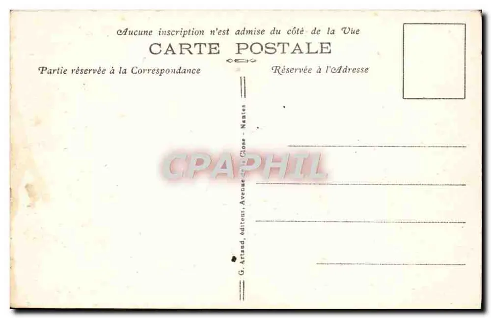 Fougères — Vista geral — Coleção Artística, n°12 - Verso