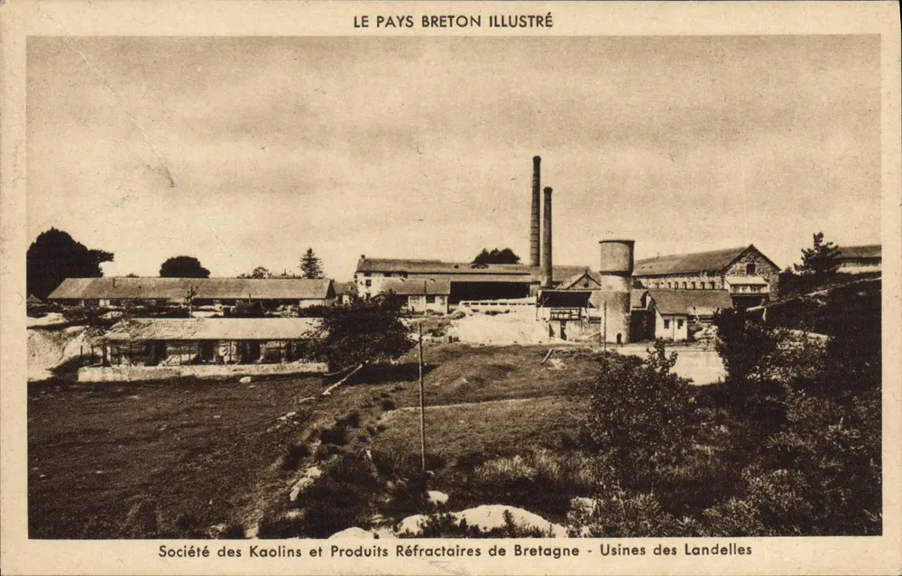 Fábricas das Landelles — Sociedade dos Argilas e Produtos Refratários da Bretanha — O PAÍS BRETON ILUSTRADO - Frente