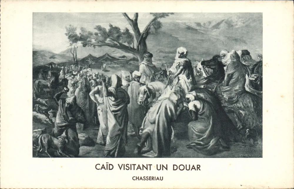 Caïd visitando um douar — Chassériau - Frente