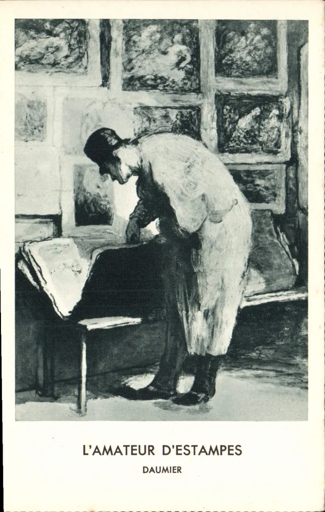 O Colecionador de Estampas — Daumier — Immothéra - Editor - Foto Bullier, Imp. Draeger - Frente