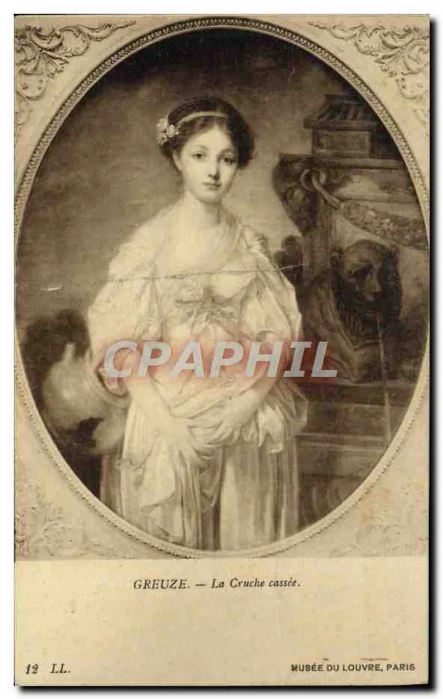 Greuze — Das zerbrochene Gefäß — Musée du Louvre, Paris - Vorderseite
