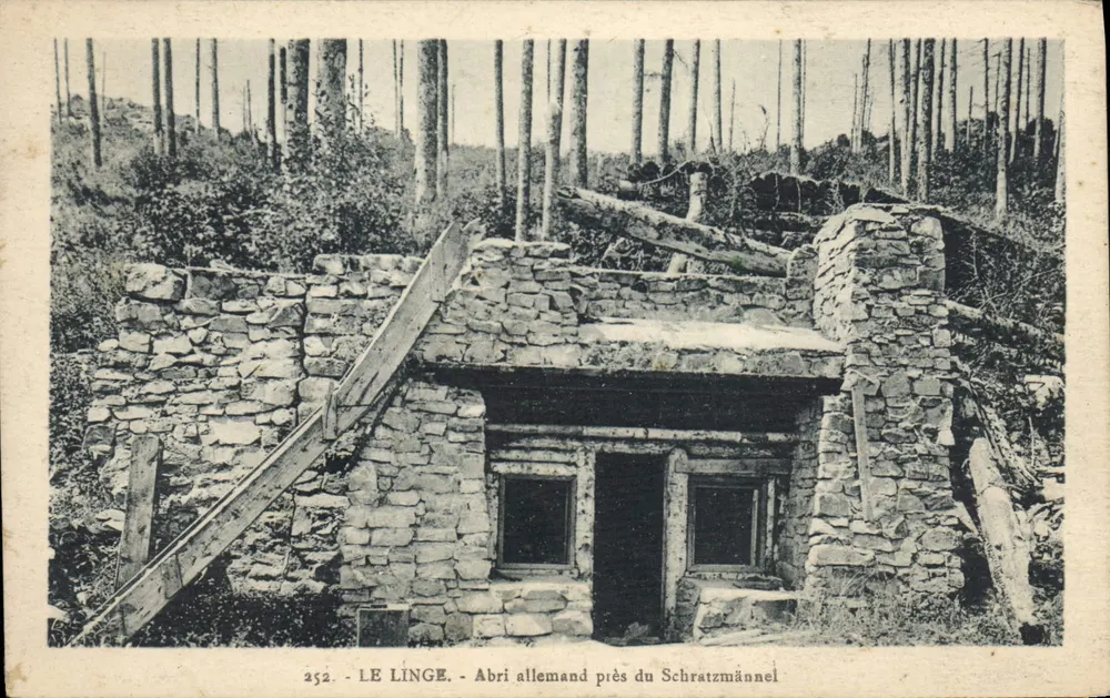 Deutscher Schutzraum nahe Schratzmännel — Le Linge — Nr. 252 - Vorderseite