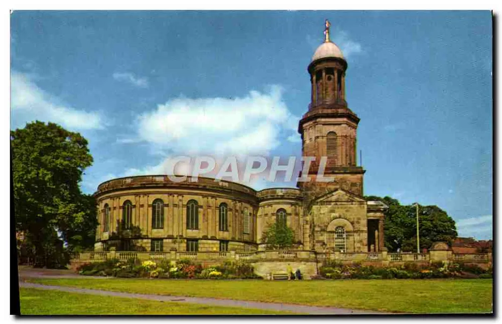 Kerk van San Chad, Shrewsbury — uitgever Colourmaster International, serie SA.90 - Voorkant