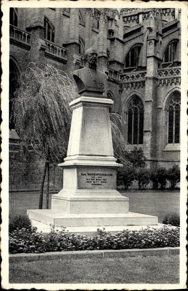 Busto de Alphonse Vandenpeereboom — 1835-1886 — Editor Thill, Bruxelas, n° 26 - Frente