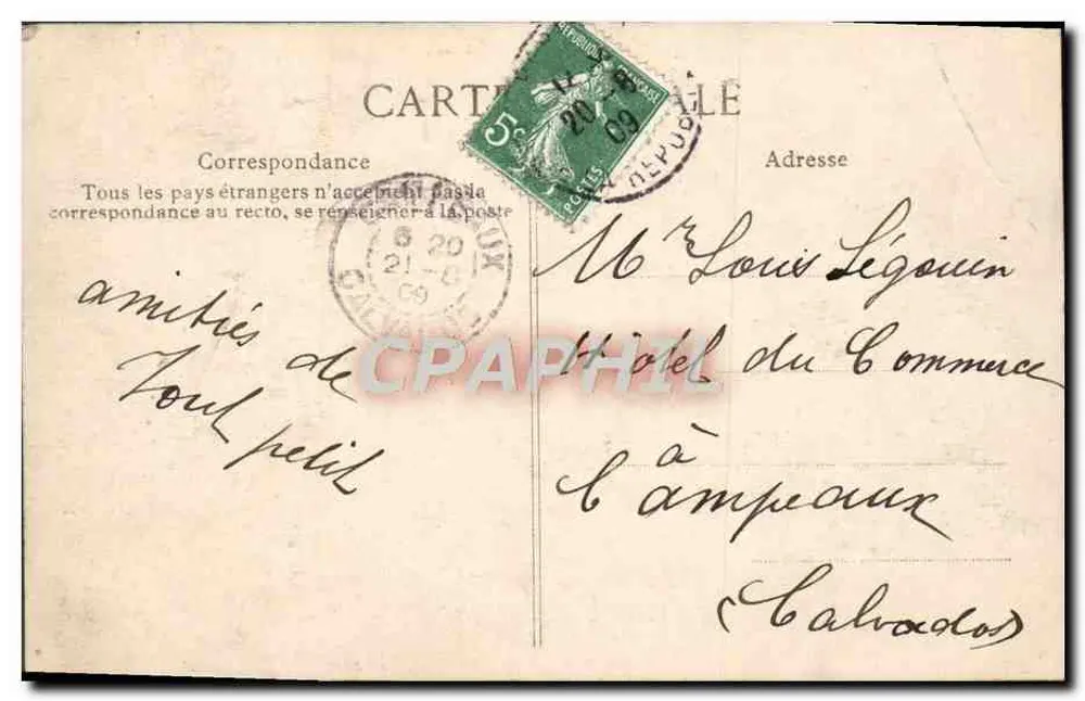 Paris – Bois de Boulogne – Pavillon d’Armenonville – Verlag ELD, n° 4132 - Rückseite