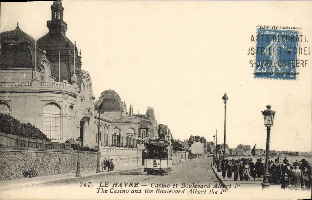 Le Havre — Casino und Boulevard Albert Ier — Dekorative Künste - Vorderseite