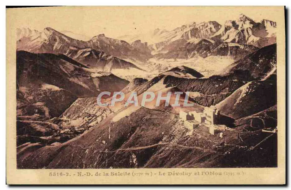 न०-डी० डी ला सैलेट (1770 मीटर) — डेवोलू और ओब्लियन (2793 मीटर) — निर्माता अज्ञात, श्रृंखला संख्या 5516-2 - आगे