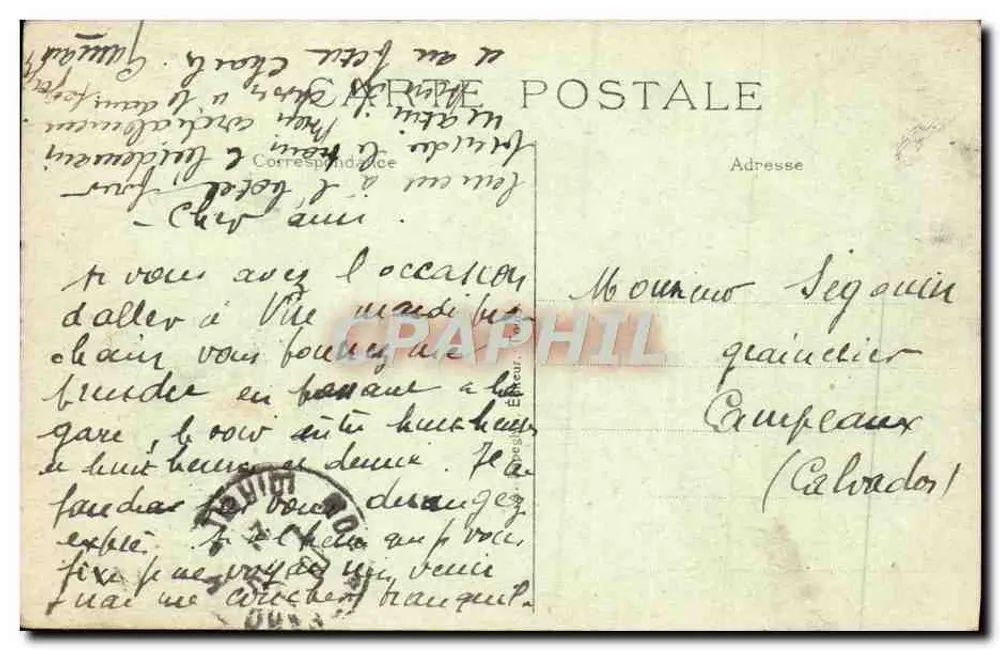 Montrichard (Loir-et-Cher) — Vue générale prise du Donjon — A.P. n°2 - Verso