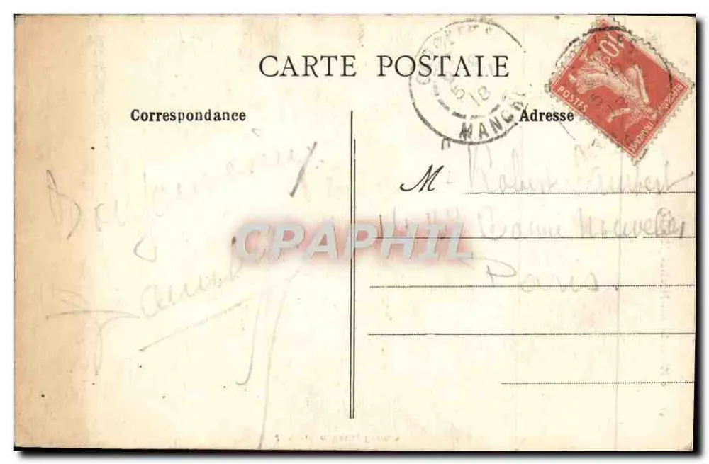 O Mont-Saint-Michel (Manche) — vista do castelo — J. Sorel, editor, Rennes, n°55 - Verso