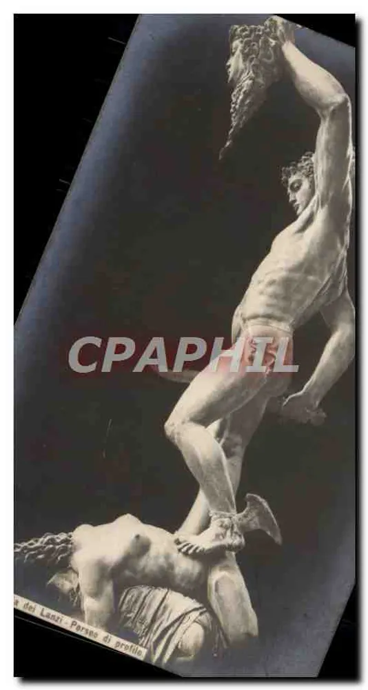 Estátua de Perséu dos Lanzi — vista de perfil — editada por N.P.G. - Frente