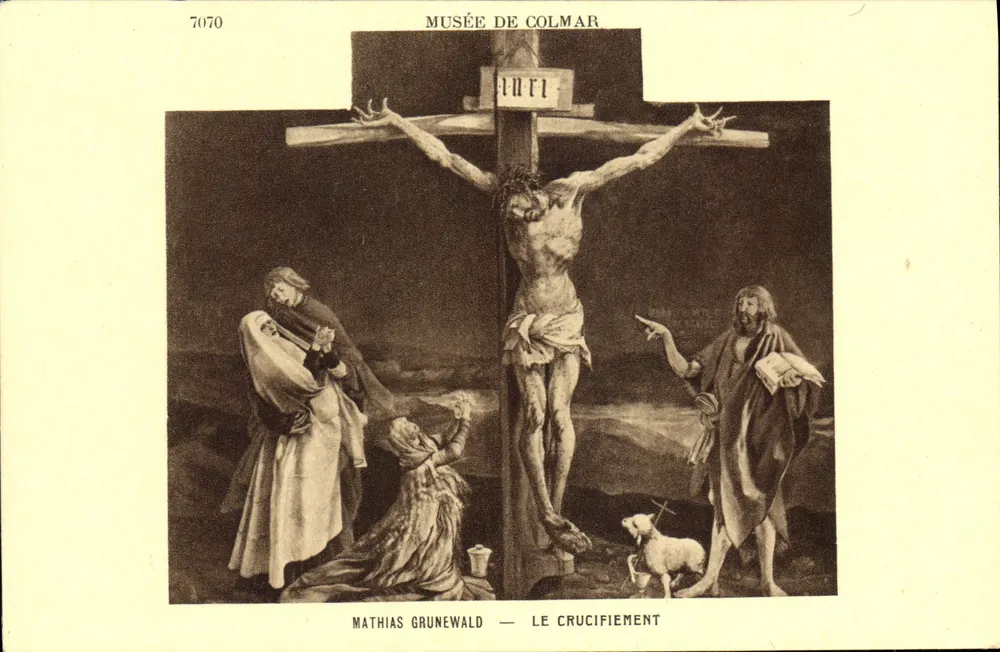 O Crucifixo — Mathias Grunewald — Museu de Colmar - Frente